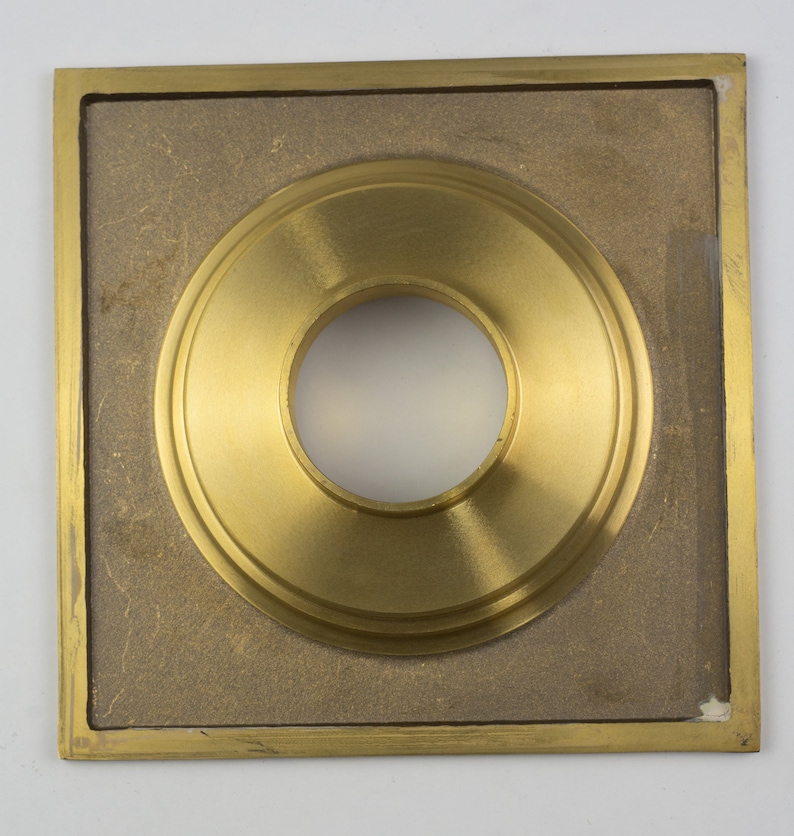 Solid Brass Floor Drain, Unlacquered Square Shower Drain image 7