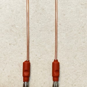 One Pair of 99.99% Pure Copper Rods for Colloidal Generators, 3&quot; (76 mm)