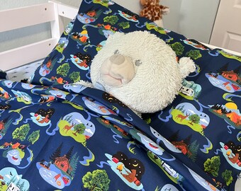 Funda nórdica para niños y funda de almohada a juego.