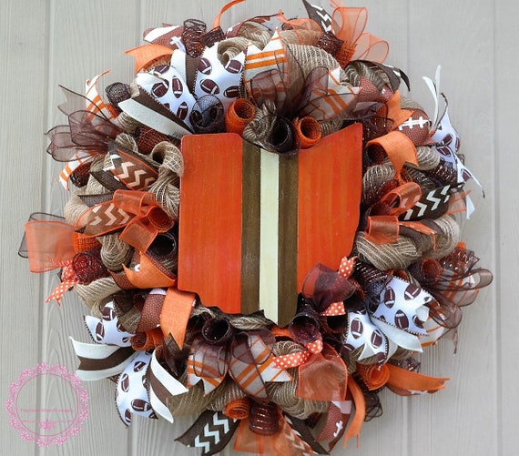 Cleveland Browns Wreath Cleveland Browns Decor Dawg Pound Etsy