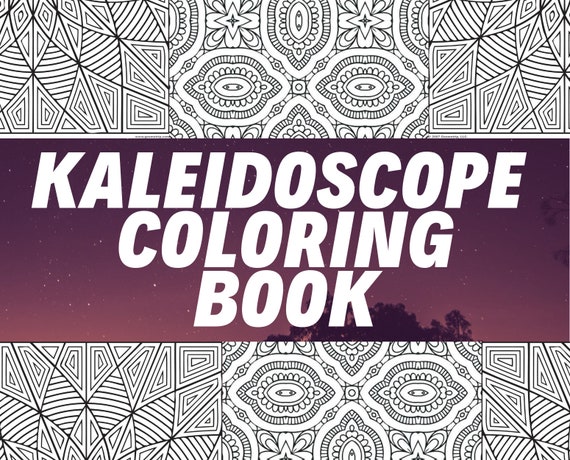 kaleidoscope adult coloring books