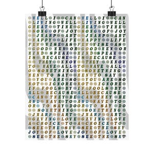 Wise Men Stereogram Unframed Poster: Optical Illusion Hidden 3D Image Art