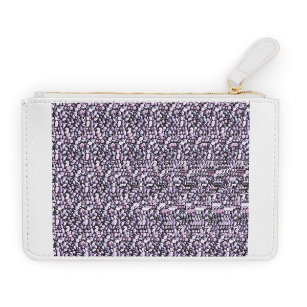 I LOVE You STEREOGRAM Mini CLUTCH Bag, Chic and Handy, With Magic Eye Print