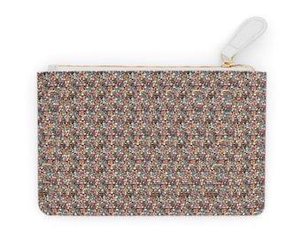 TEDDY Bear STEREOGRAM Mini CLUTCH Tasche, schick und praktisch, mit Magic Eye Print