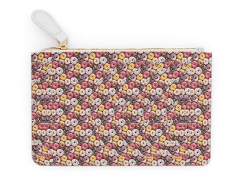 DONUT STEREOGRAM Mini CLUTCH Tasche, schick und praktisch, mit Magic Eye Aufdruck