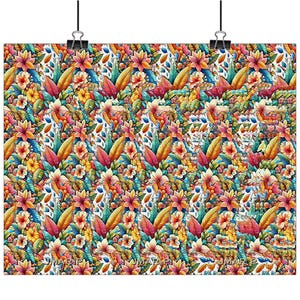 Angel Stereogram Unframed Poster: Optical Illusion Hidden 3D Image Art, Museum-Grade Matte