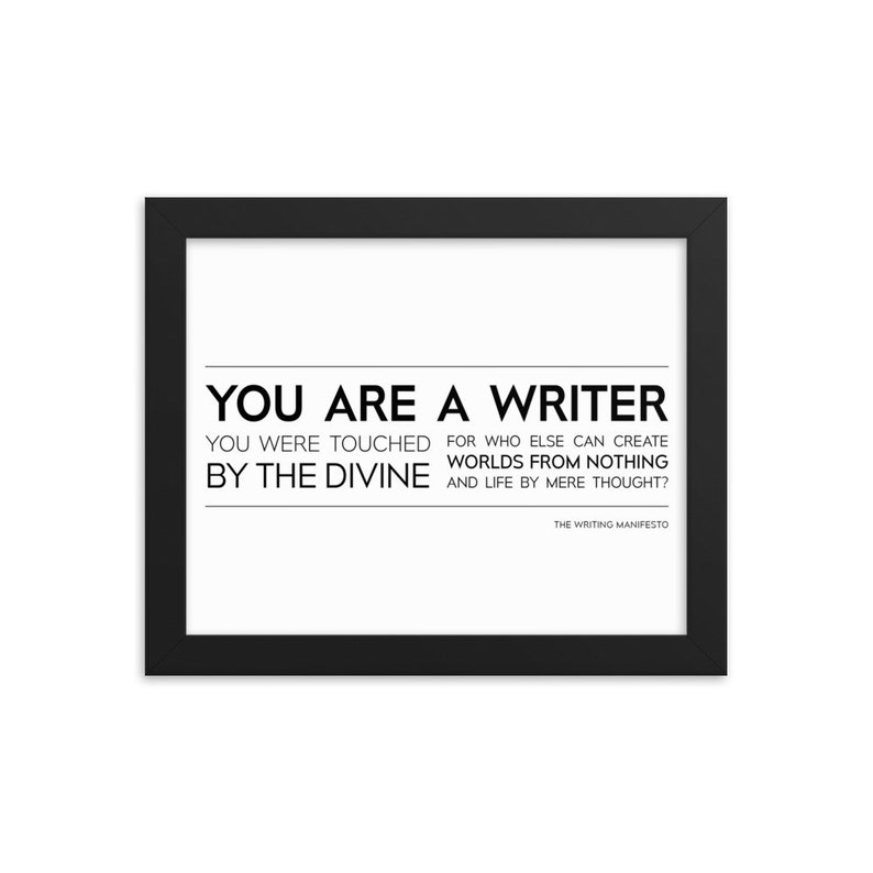 Writing Inspiration Print Motivational Quotes for Authors &amp; - Etsy