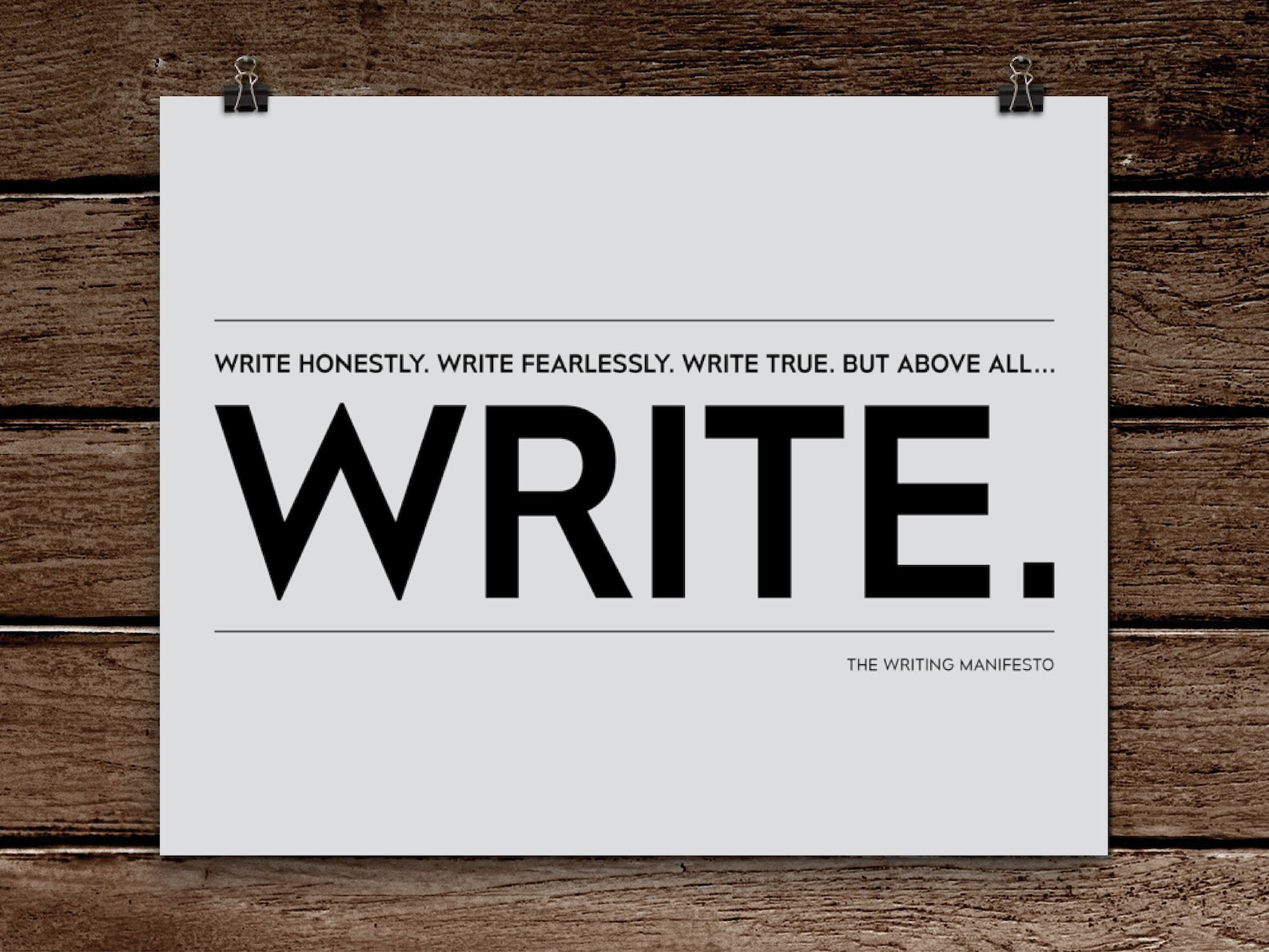 Creative Writing Inspirational Print for Writers / | Etsy