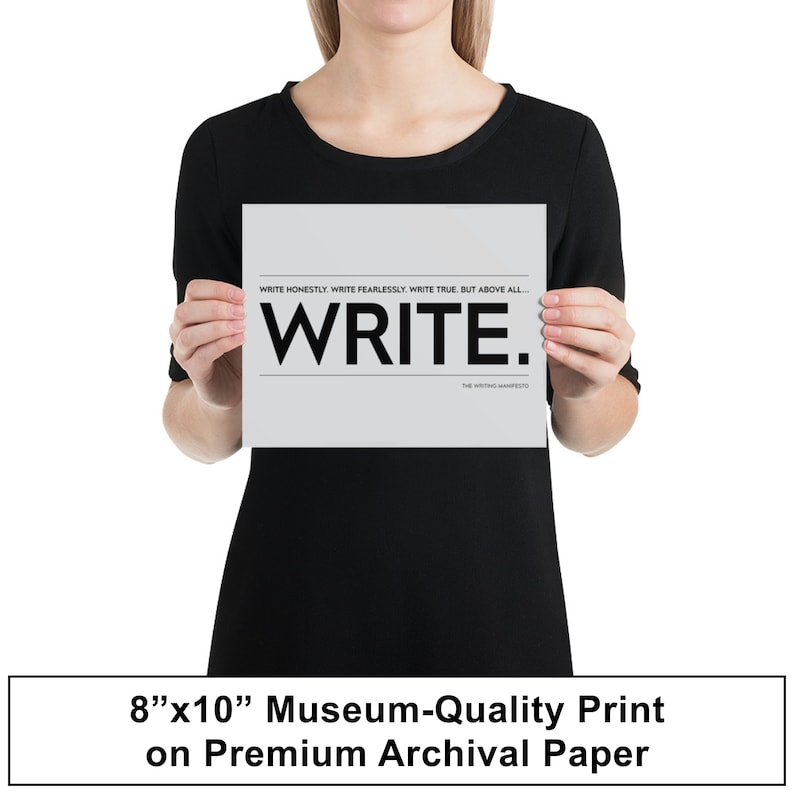 Creative Writing Inspirational Print for Writers / - Etsy