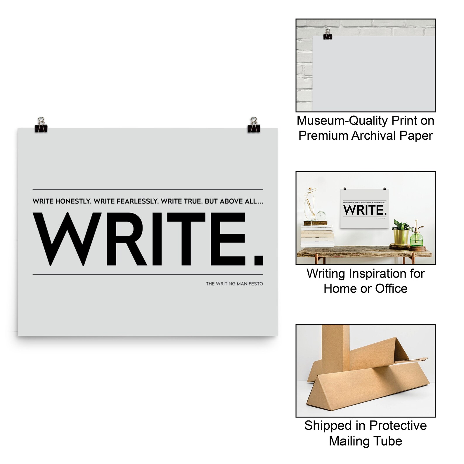 Creative Writing Inspirational Print for Writers / - Etsy