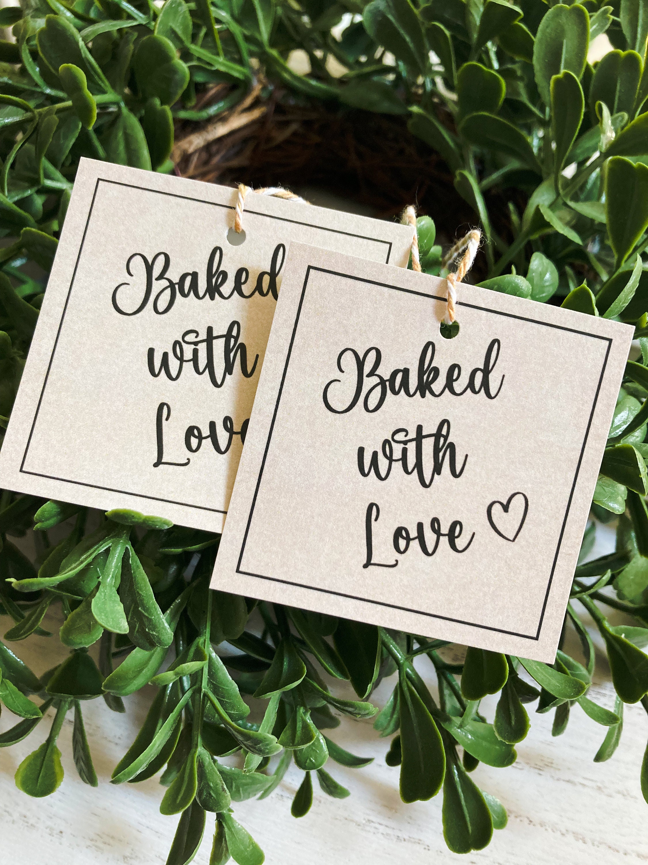 Baked With Love Tags - Etsy