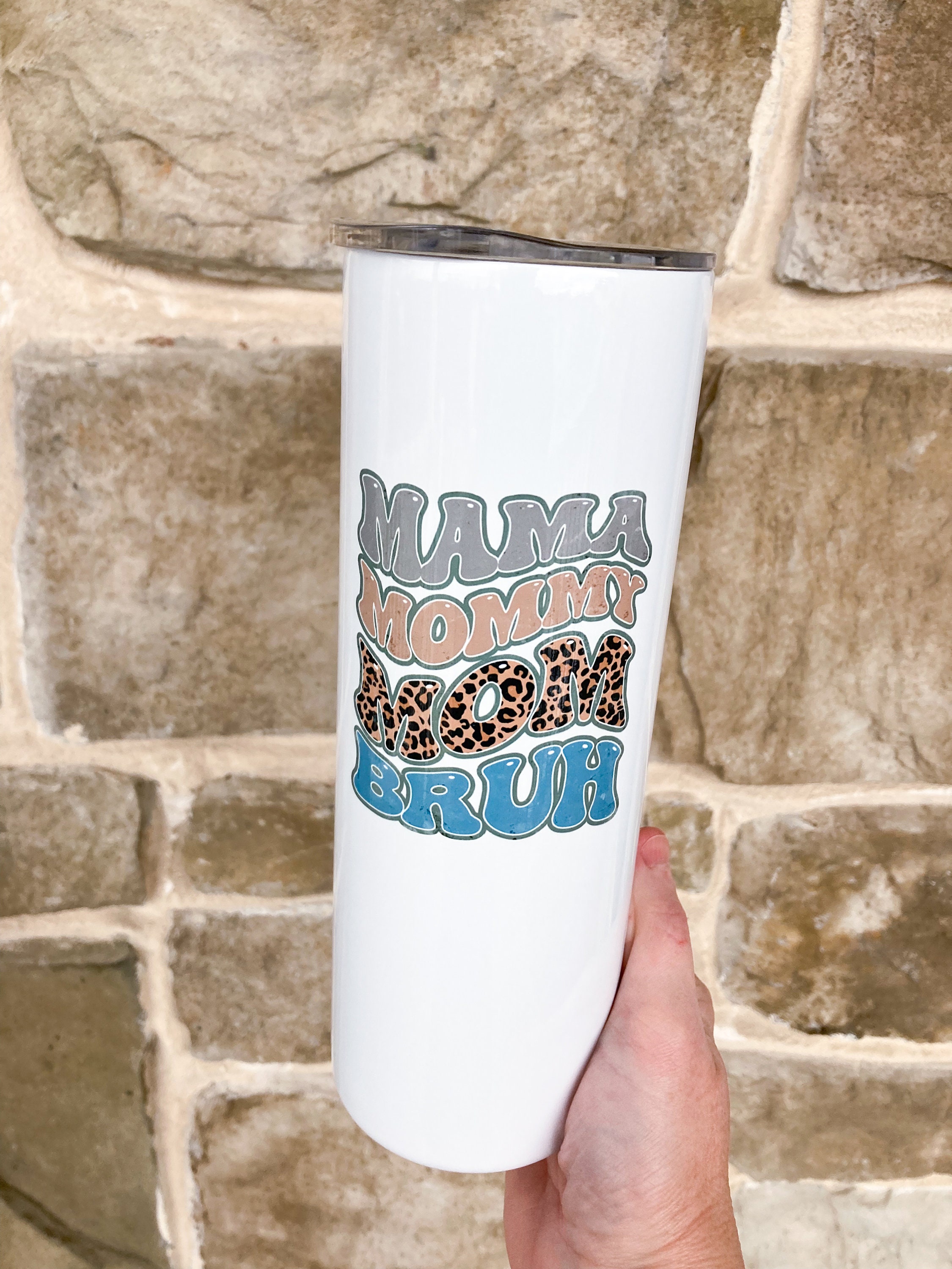 Retro Mama Mommy Mom Bruh 40oz Shimmer Tumbler with Handle – Hippo