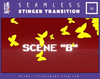 Overgang Butterfly Swarm Stinger: geanimeerde stream-overlay (WEBM)