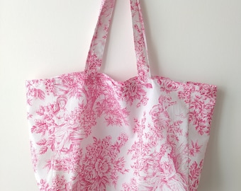 Tote bag en piqué de coton