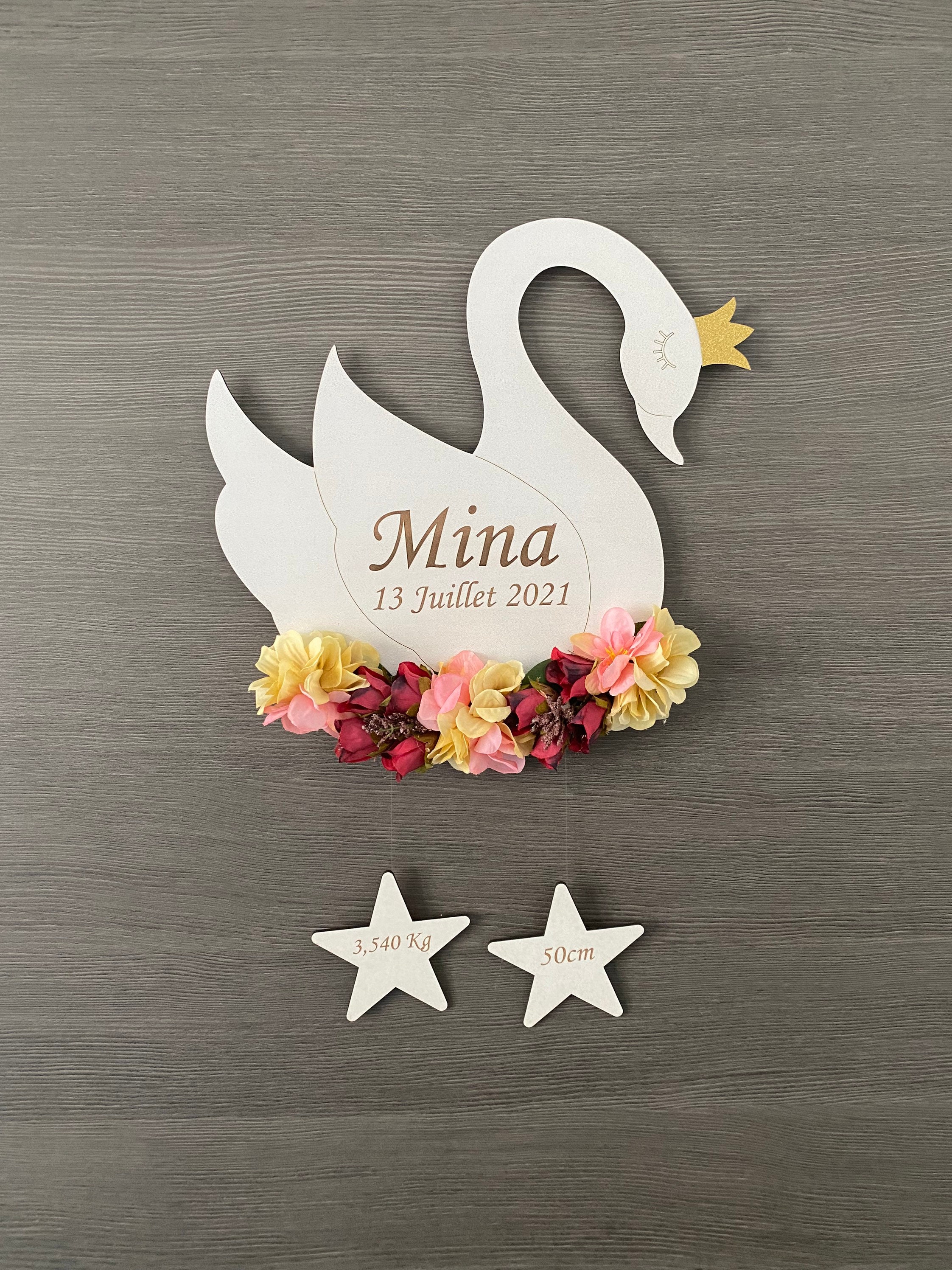 Suspension Murale Naissance Cygne