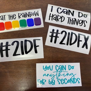 Autumn Inspired Decal - You Can Do Anything Decal -  Word Sticker - Workout - 21 Day Fix Inspired