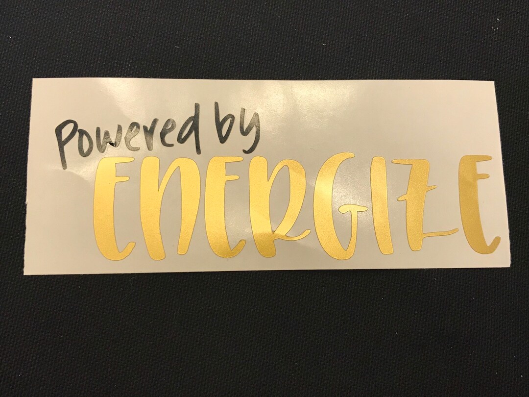 Energization Sticker Powered by Energize Decal - Etsy