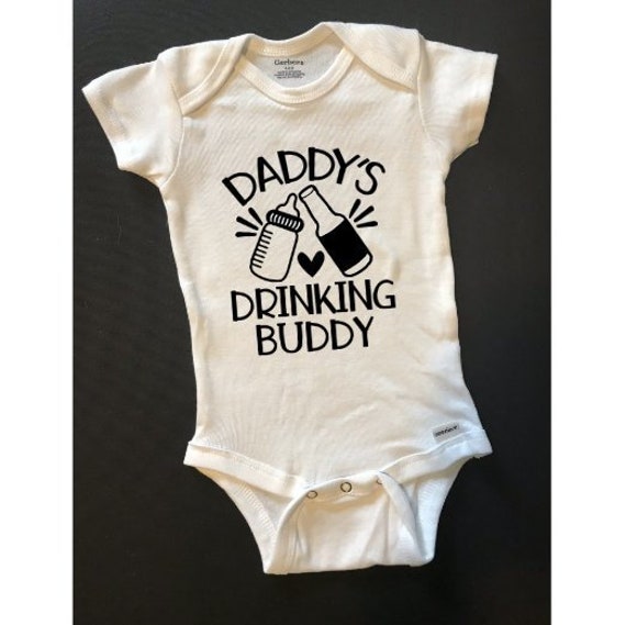 daddy's drinking buddy onesie