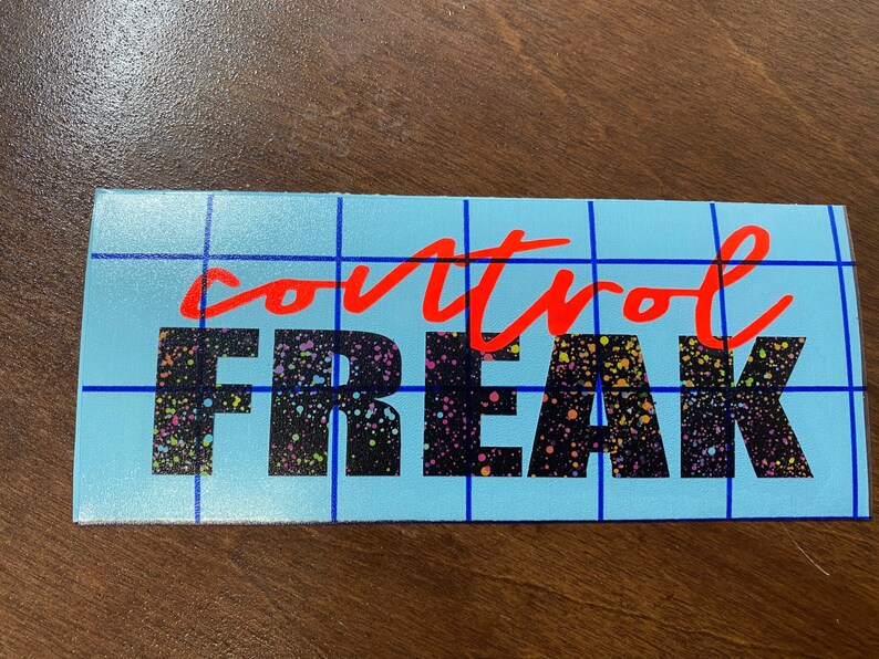 9 Week Control Freak Inspired Decal Word Sticker Workout | Etsy