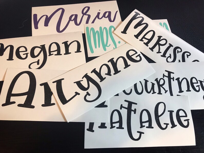 Custom Personalized Name Coach Name Decal DECAL ONLY Etsy