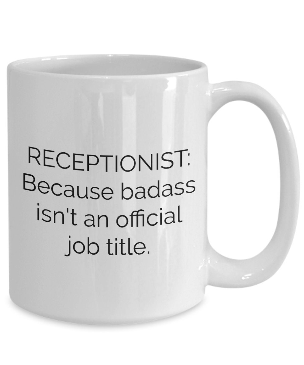 Best Receptionist Coffee Mug Worker Professional Etsy UK