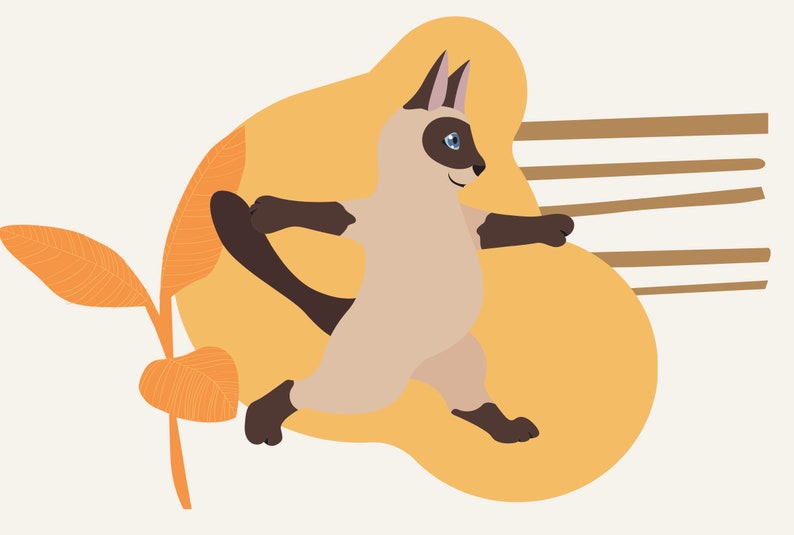 2023 Siamese Cat Calendar Etsy