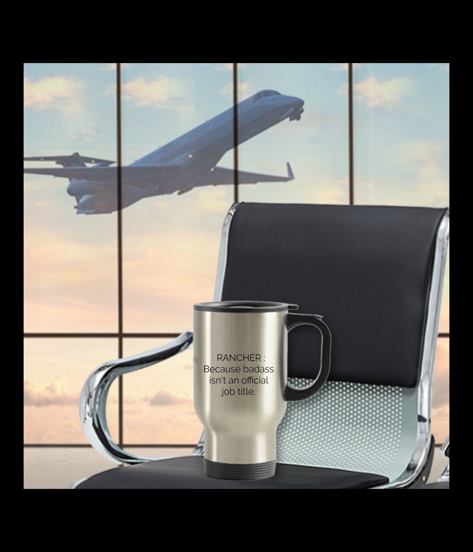 Coffee Cup Mug Travel 11 15 oz Pilot Because Badass Isn't Official Job Title 