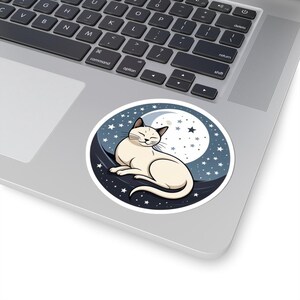 Siamese Kitten Sleeping Cat Perfect Gift for Pet Owners Cartoon