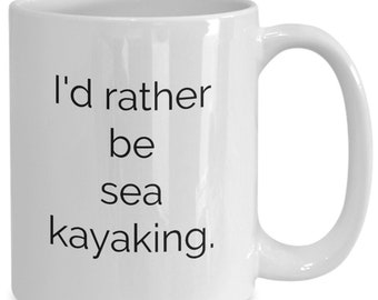 Best Sea kayaking coffee mug boating rowing sailing