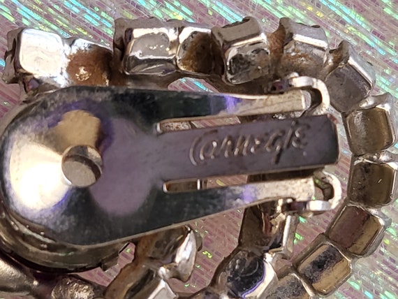 Vintage Hattie Carnegie Clip Earrings: Ruby Red R… - image 2