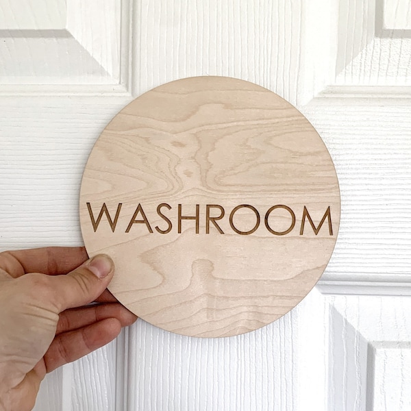 Washroom sign / door sign / laundry room sign