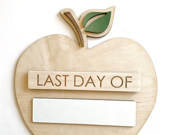 First & last day of school apples / school photo prop