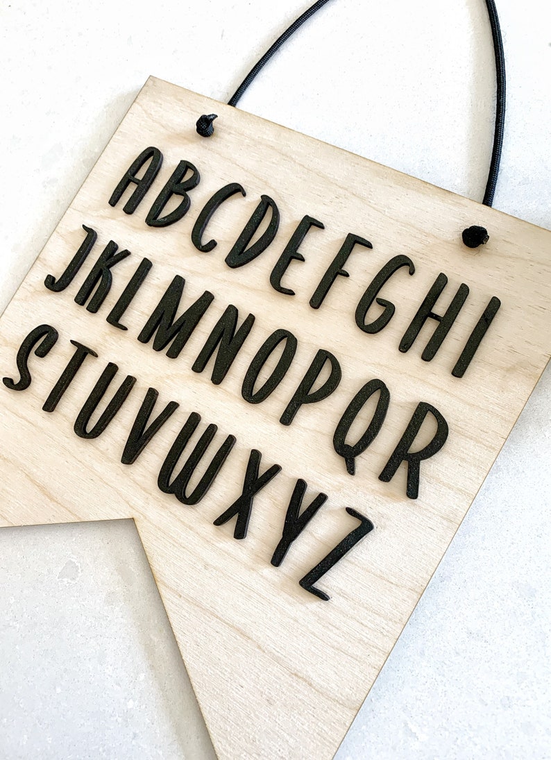 Kids Room Banner Sign / 3d Banner Sign / 3d Kids Sign / Alphabet Sign ...