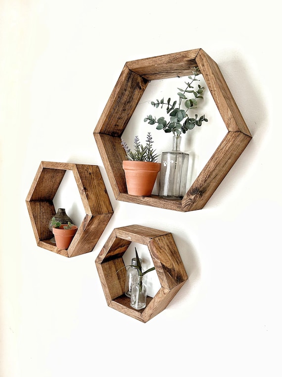 Estantes Flotantes De Madera De Pino 124 Cm Para Pared | Envío Gratis