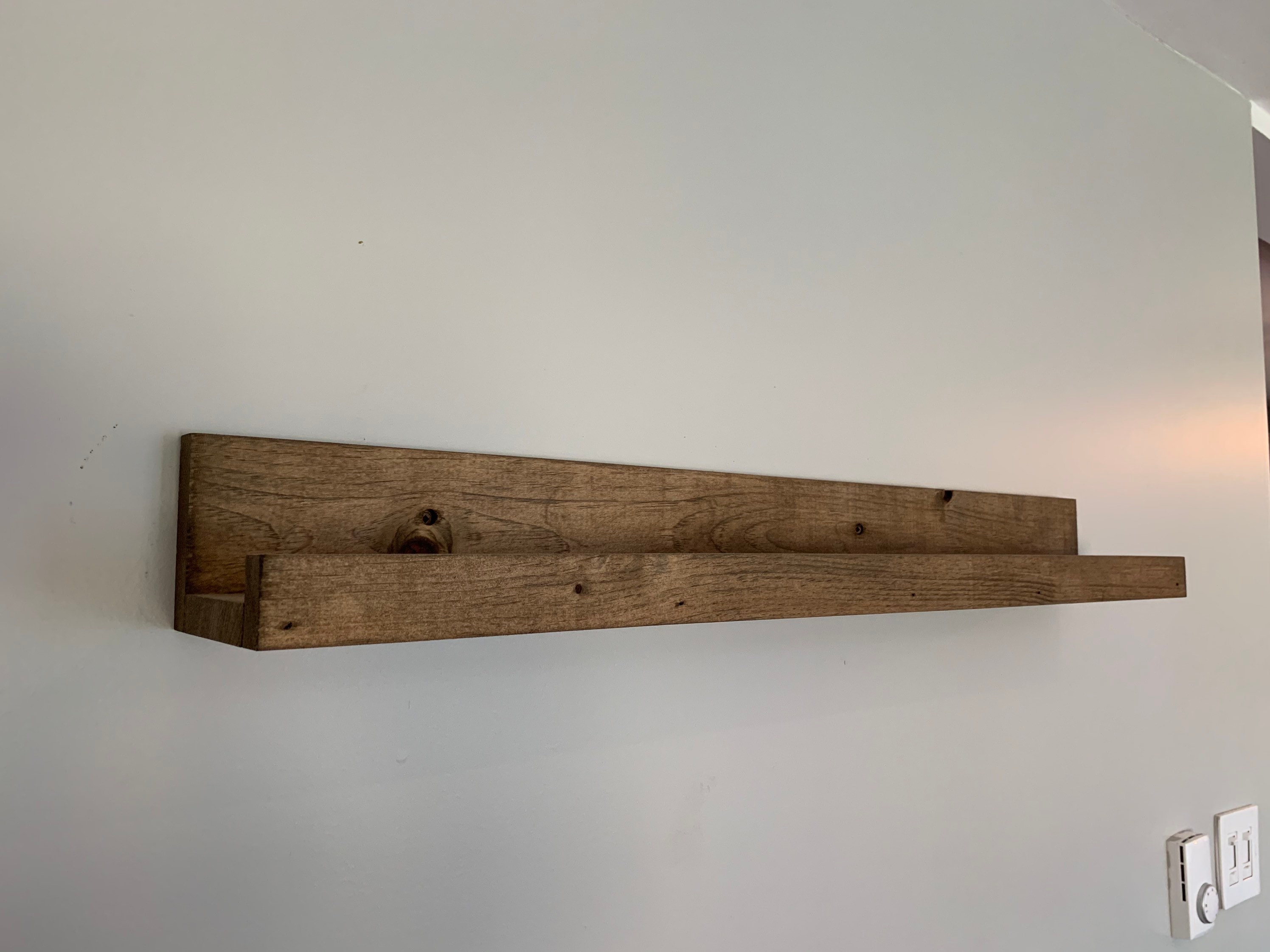 2 PACK of Ledge shelves / floating shelf / lip shelf Etsy