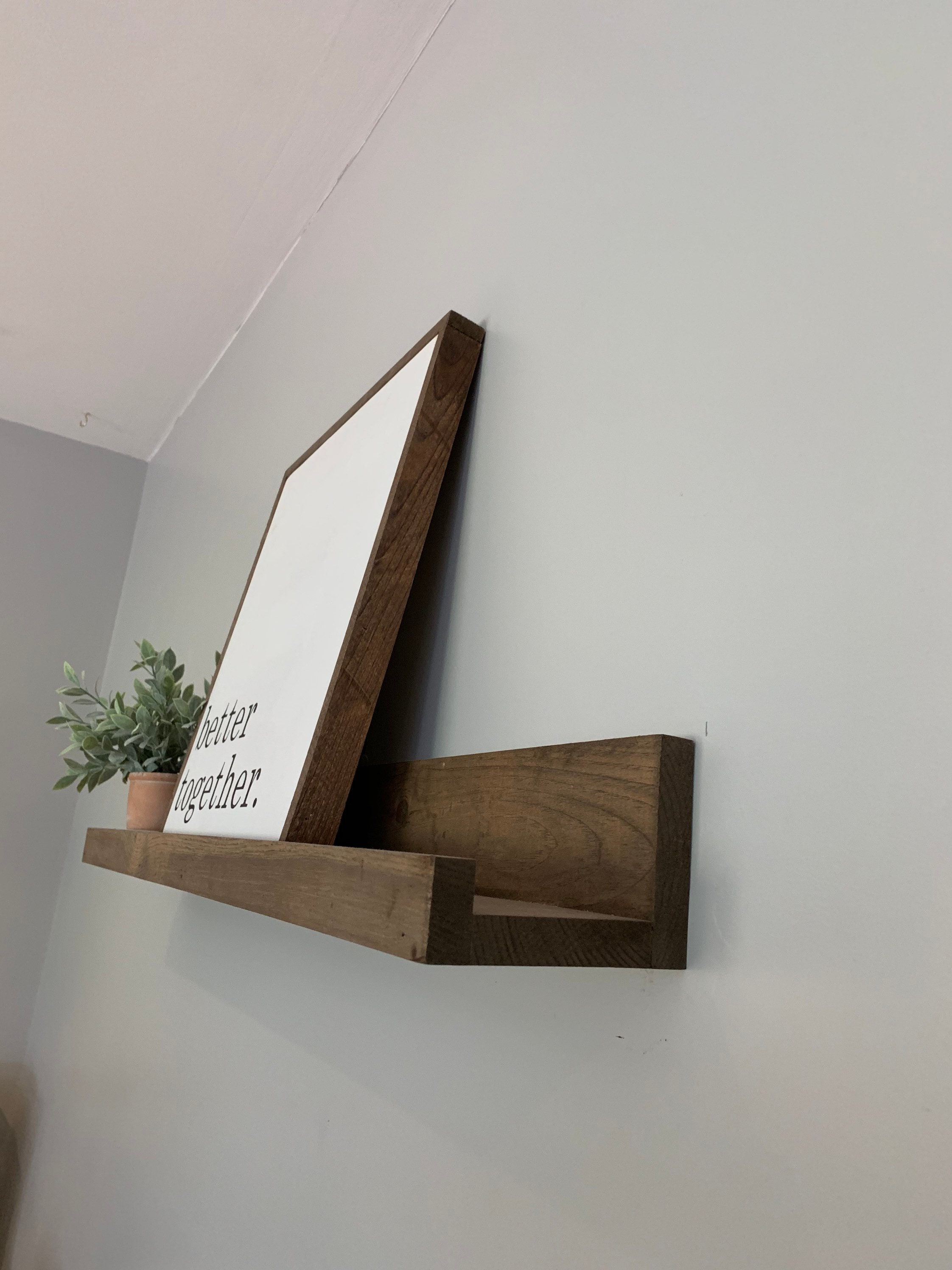 2 PACK of 20 Ledge shelves / floating shelf / lip shelf Etsy