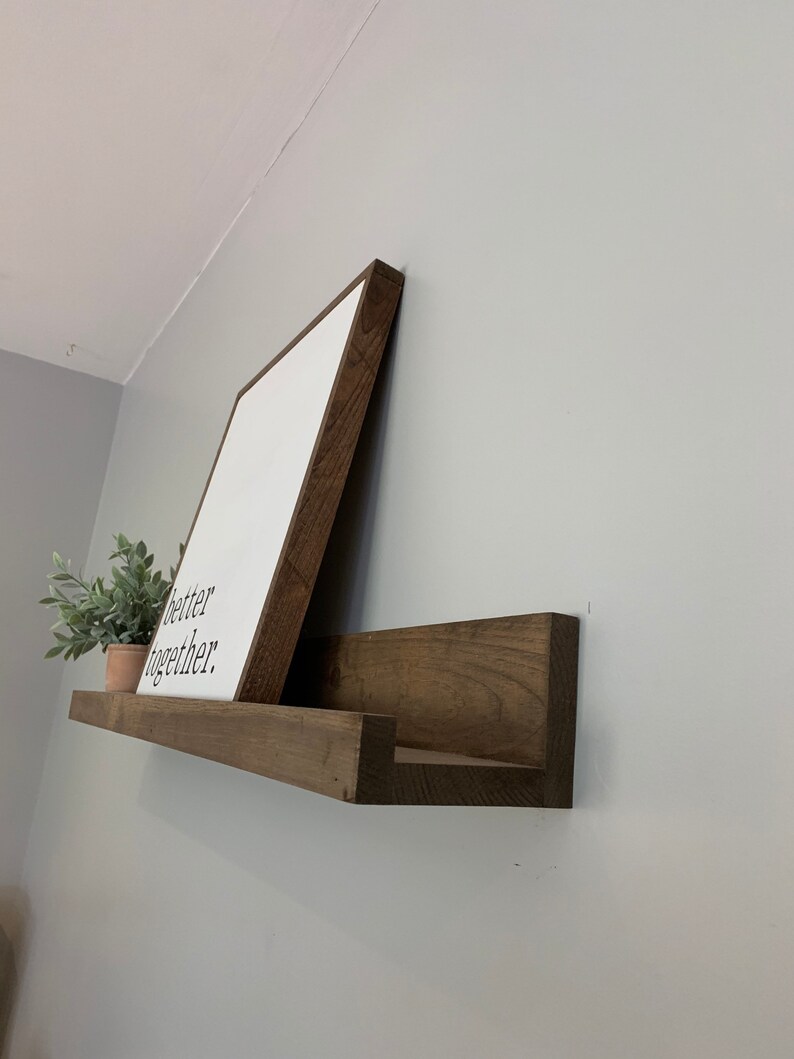 2 PACK of Ledge shelves / floating shelf / lip shelf Etsy