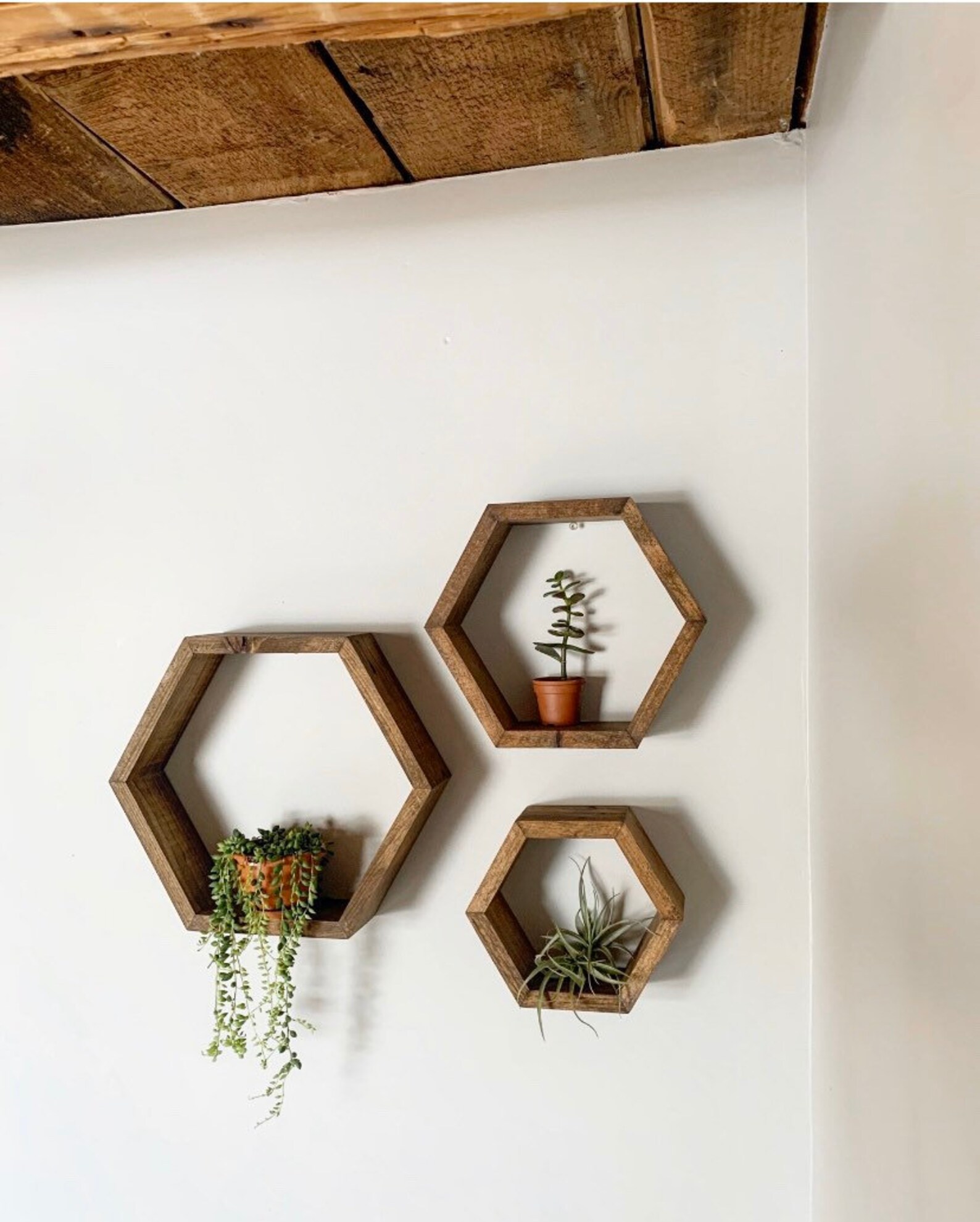 Set of 3 Hexagon Floating Shelves / Floating Shelf / Floating Etsy