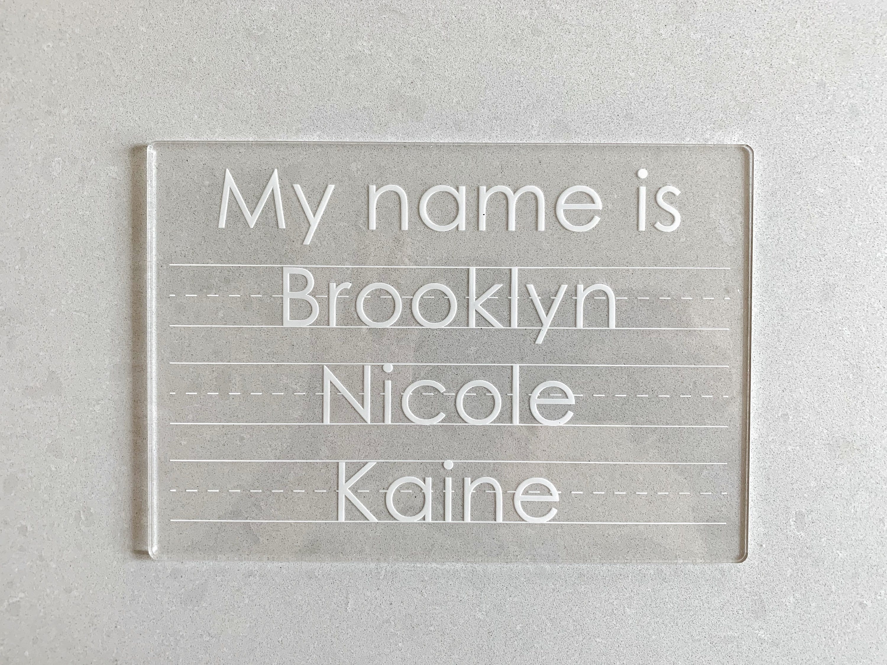 Kids name board / kids tracing board / learn your name / kids drawing /tracing board