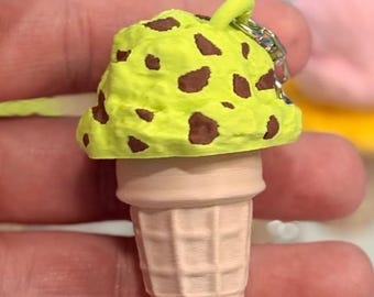 IJshoorntje Fidget Clicker-sleutelhanger – Clicker Toy | IJsschep, muntstuk, ontwerp dubbele schep
