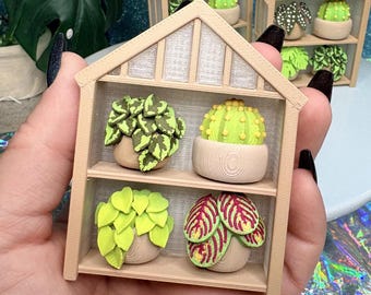 Greenhouse Fidget Clicker  – Clicker Toy | Kawaii Garden Plant Lover Desktop Multi Clicker Sensory Fidget, ADHD, Autism, Cute Houseplant