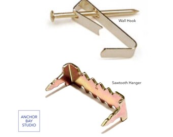 Mounting Hardware. Framing Hardware. Hanging Hardware for Wall Art. Sawtooth Hanger.