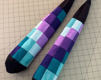 Digital Aurora Patchwork Sock Poi