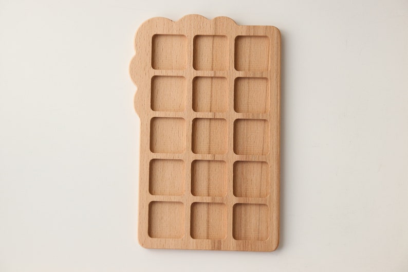 Wooden CVC Word Board with letter tiles