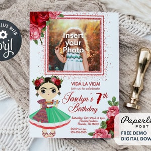 Mexican Theme Birthday Party, Editable Fiesta Invite, Printable Invitation, Birthday, Instant Download, 5x7 Invite, 4x6 Invite