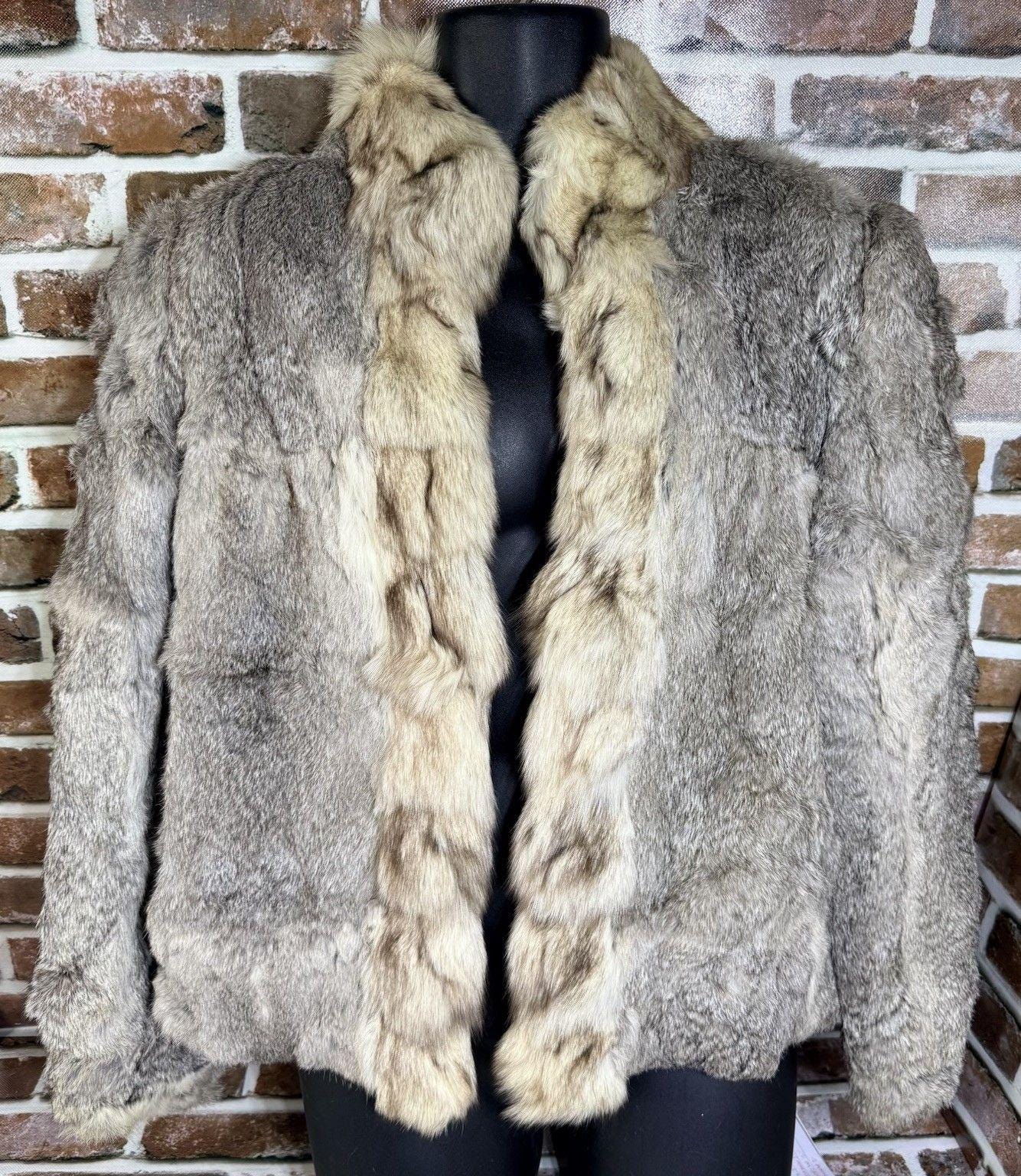 Wilson\'s Leather Tan White Rabbit Fur Hat Small White Taslon Trapper with White Rabbit Fur: FurHatWorld.com main image 4