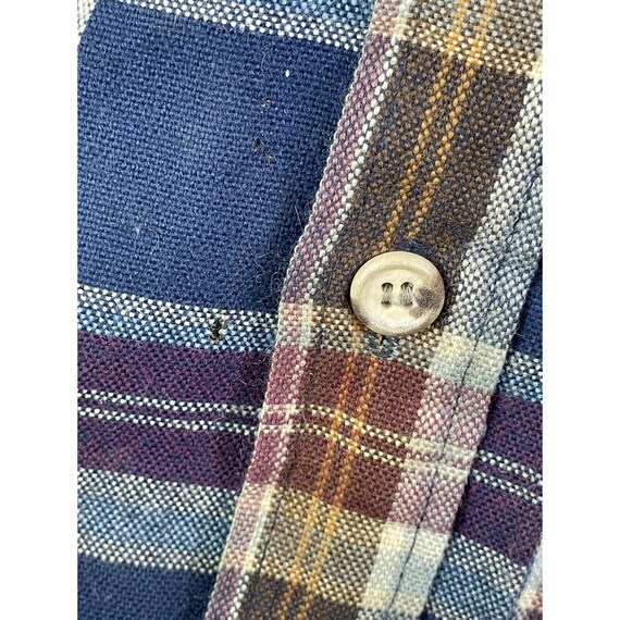 Vintage Sears Lined Flannel Shirt Jacket Distress… - image 10