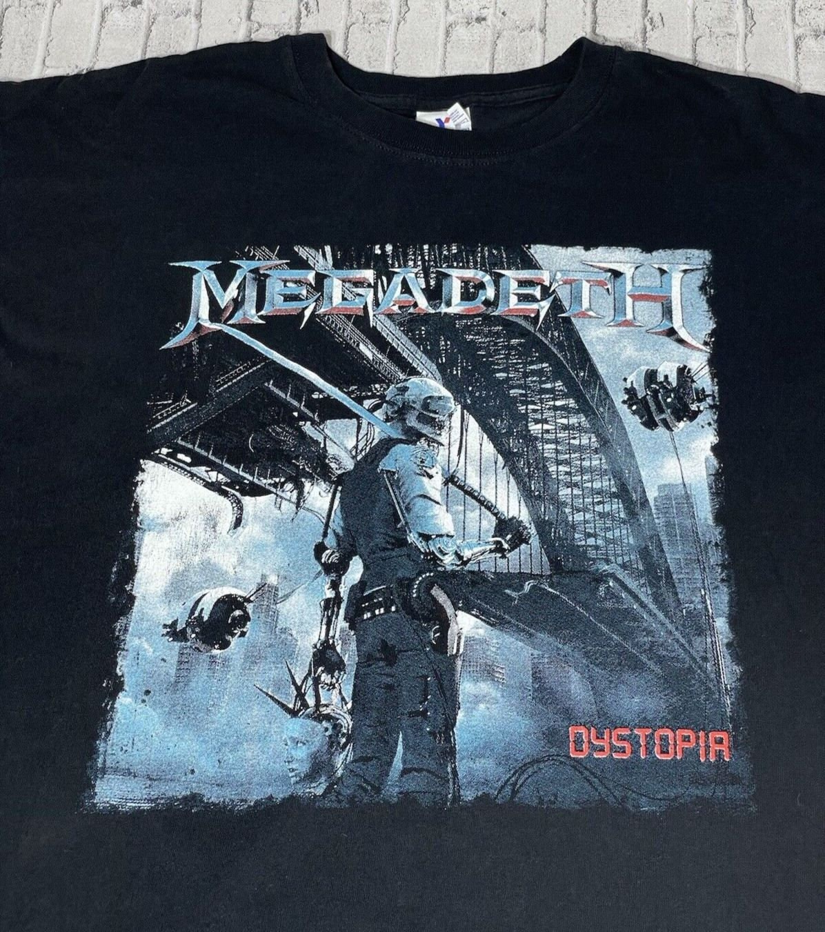 Megadeth Dystopia Album World Tour Shirt Double Sided Metal Rock Band Lineup Tee Etsy