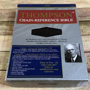 KJV Thompson Chain-Reference Bible Bonded Leather Morningside Dedication Sealed