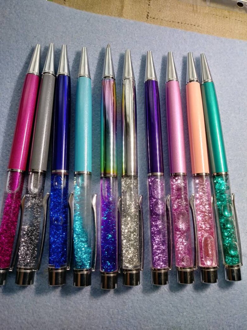 Floating Glitter Pens Etsy